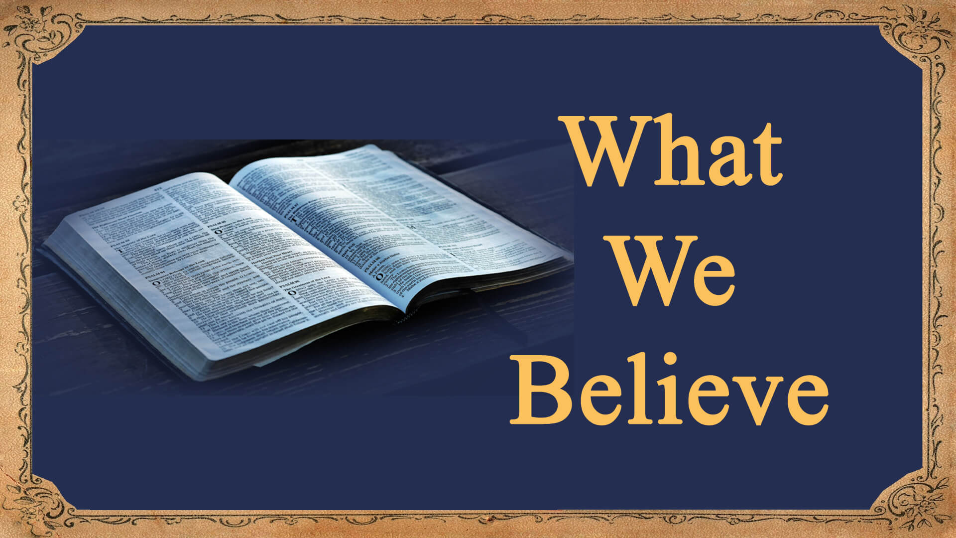 what we believe